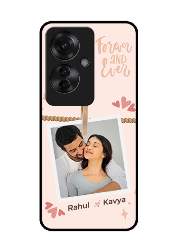 Oppo F25 Pro 5G Custom Glass Phone Case - Forever And Ever Love Design