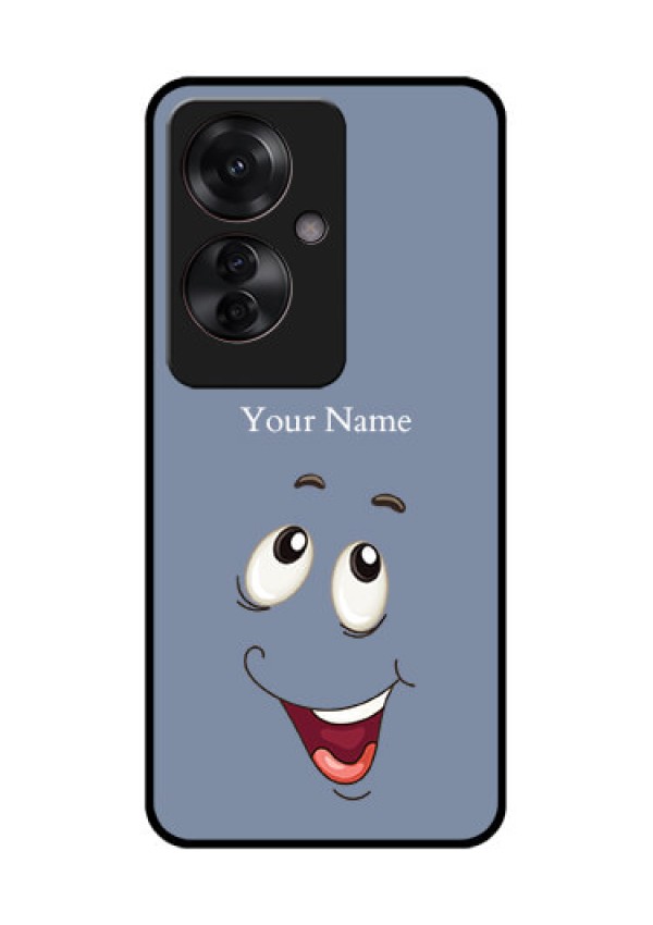 Oppo F25 Pro 5G Custom Glass Phone Case - Laughing Cartoon Face Design