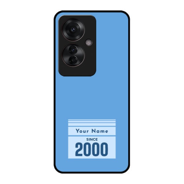 Oppo F25 Pro 5G Custom Glass Phone Case - Custom Year Of Birth Design Oppo F25 Pro 5G Custom Glass Phone Case - Custom Year Of Birth Design
