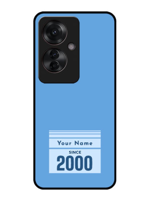 Custom Oppo F25 Pro 5G Custom Glass Phone Case - Custom Year Of Birth Design
