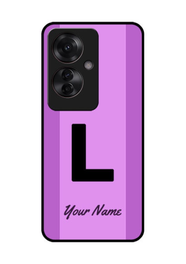 Oppo F25 Pro 5G Custom Glass Phone Case - Tricolor Custom Text Design