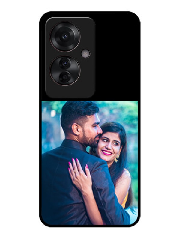 Custom Oppo F25 Pro 5G Custom Glass Phone Case - Upload Full Picture With Custom Color Design