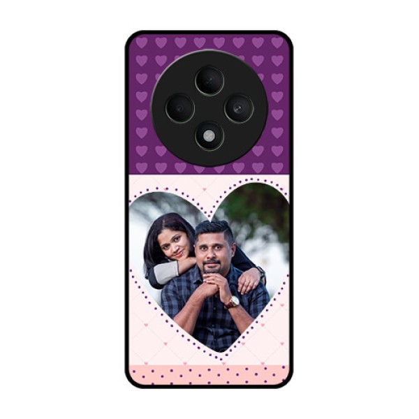 Oppo F27 5G Custom Glass Phone CaseViolet Love Dots Design