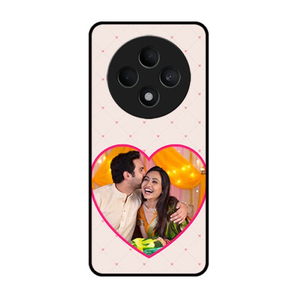 Oppo F27 5G Custom Glass Phone CaseHeart Shape Design