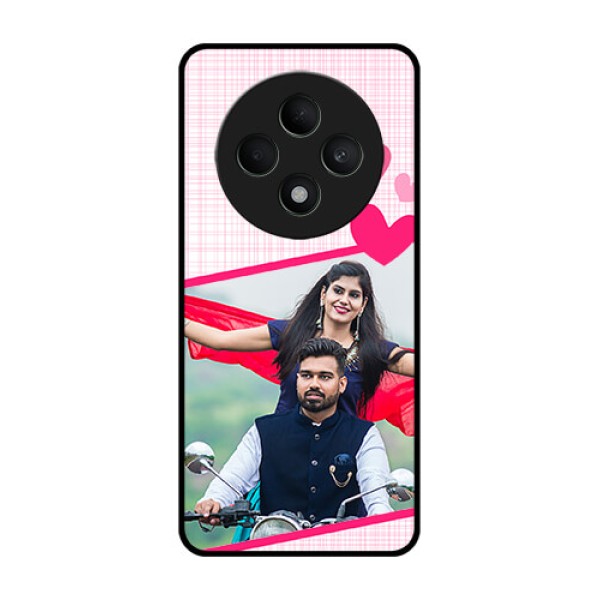 Oppo F27 5G Custom Glass Phone CaseLove Shape Heart Design
