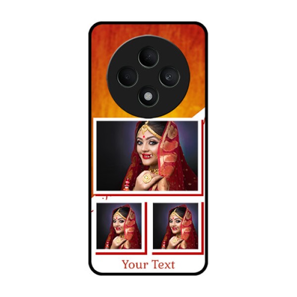 Oppo F27 5G Custom Glass Phone CaseWedding Memories Design