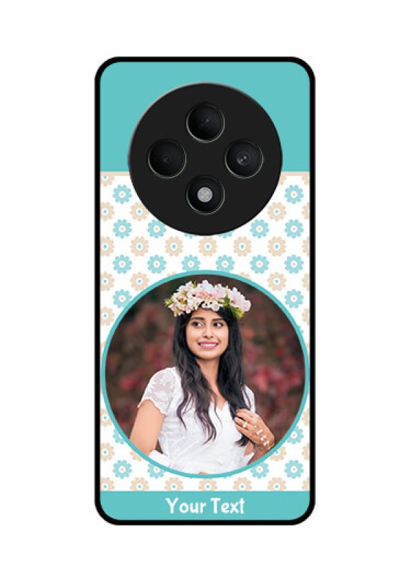 Oppo F27 5G Custom Glass Phone CaseBeautiful Flowers Design