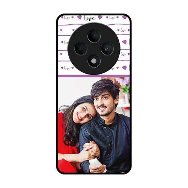 Oppo F27 5G Custom Glass Phone CaseCouples Heart Design