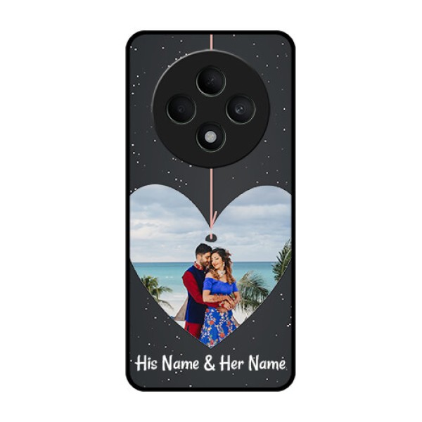 Oppo F27 5G Custom Glass Phone CaseHanging Heart Design