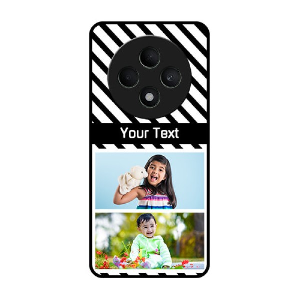 Oppo F27 5G Custom Glass Phone CaseBlack And White Stripes Design Oppo F27 5G Custom Glass Phone CaseBlack And White Stripes Design