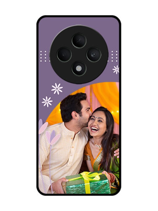 Custom Oppo F27 5G Custom Glass Phone CaseLavender Flowers Design