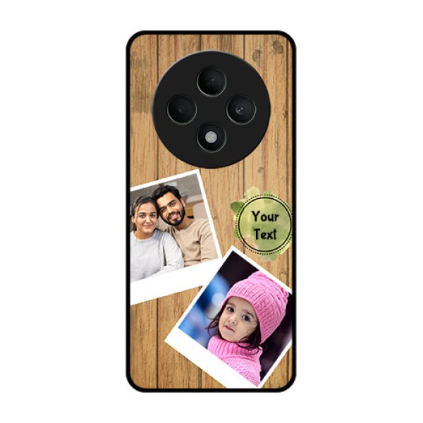 Oppo F27 5G Custom Glass Phone CaseWooden Texture Design