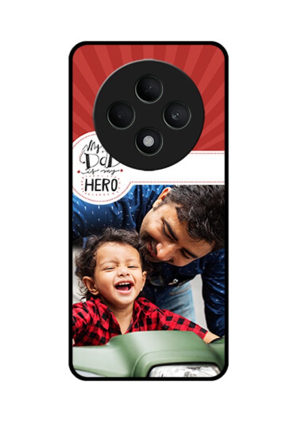 Oppo F27 5G Custom Glass Phone CaseMy Dad Hero Design