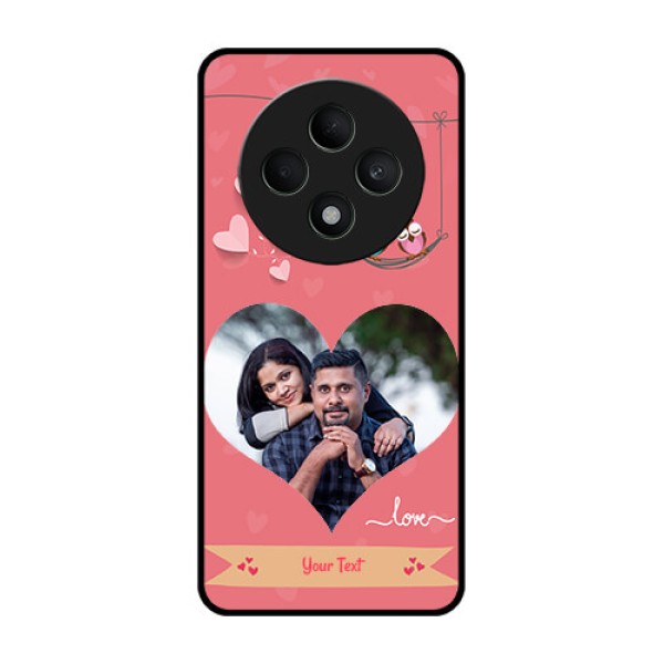 Oppo F27 5G Custom Glass Phone CasePeach Color Love Design Oppo F27 5G Custom Glass Phone CasePeach Color Love Design