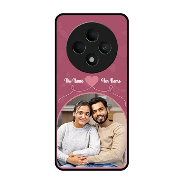 Oppo F27 5G Custom Glass Phone CaseLove Floral Design