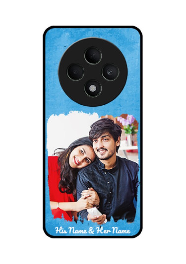 Oppo F27 5G Custom Glass Phone Case - Blue Color Vintage Design