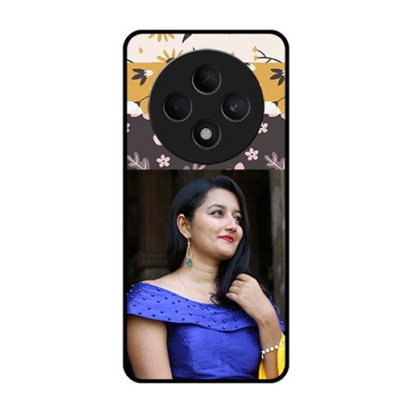 Oppo F27 5G Custom Glass Phone CaseStylish Floral Design