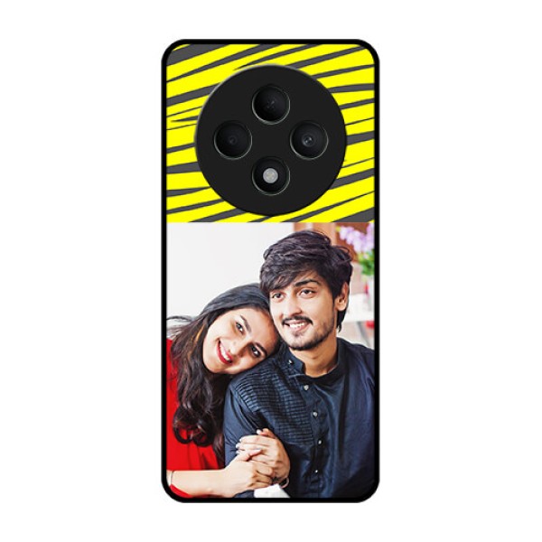 Oppo F27 5G Custom Glass Phone CaseYellow Abstract Design Oppo F27 5G Custom Glass Phone CaseYellow Abstract Design