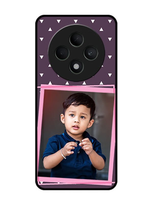 Custom Oppo F27 5G Custom Glass Phone CaseTriangle Pattern Dotted Design