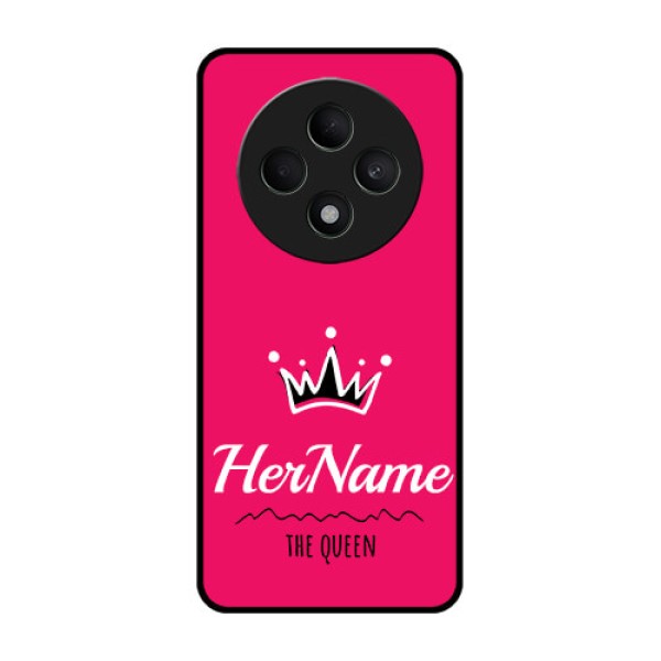 Oppo F27 5G Custom Glass Phone CaseQueen With Name Design Oppo F27 5G Custom Glass Phone CaseQueen With Name Design