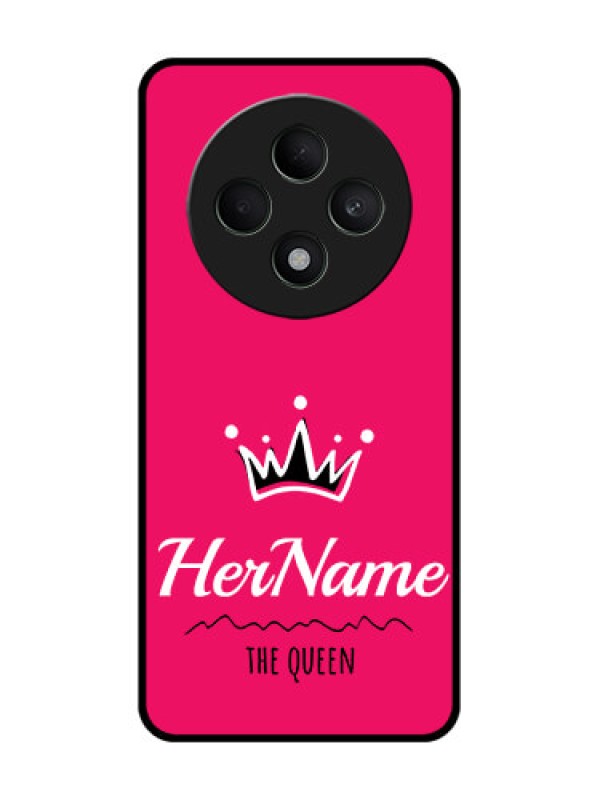 Custom Oppo F27 5G Custom Glass Phone CaseQueen With Name Design