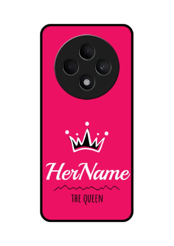 Oppo F27 5G Custom Glass Phone CaseQueen With Name Design