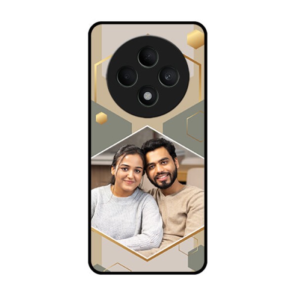 Oppo F27 5G Custom Glass Phone CaseStylish Hexagon Pattern Design Oppo F27 5G Custom Glass Phone CaseStylish Hexagon Pattern Design