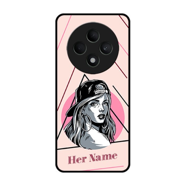 Oppo F27 5G Custom Glass Phone CaseRockstar Girl Design