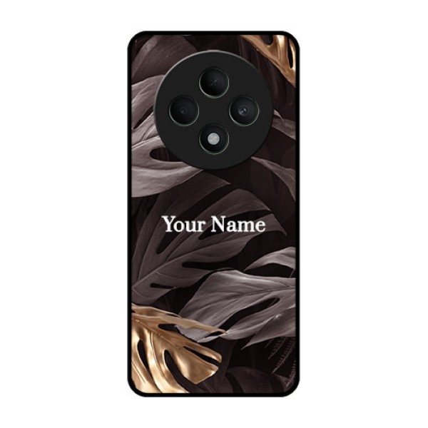 Oppo F27 5G Custom Glass Phone CaseWild Leaves Digital Paint Design Oppo F27 5G Custom Glass Phone CaseWild Leaves Digital Paint Design