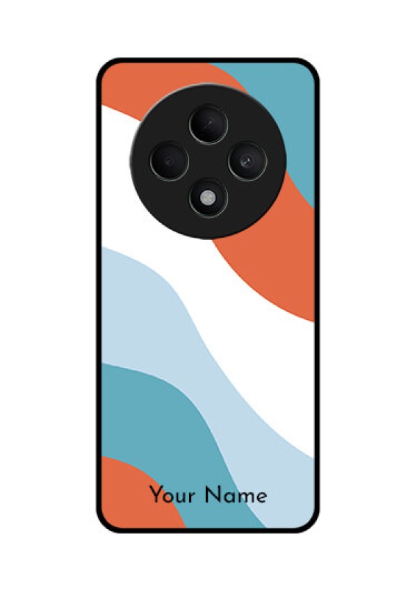 Oppo F27 5G Custom Glass Phone CaseColoured Waves Design