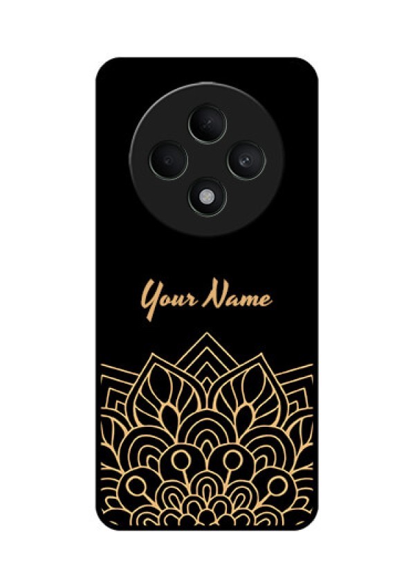 Oppo F27 5G Custom Glass Phone CaseGolden Mandala Design