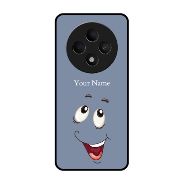 Oppo F27 5G Custom Glass Phone CaseLaughing Cartoon Face Design