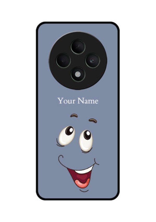Oppo F27 5G Custom Glass Phone CaseLaughing Cartoon Face Design