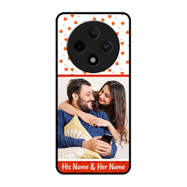 Oppo F27 Pro Plus 5G Custom Glass Phone CaseOrange Love Symbol Design Oppo F27 Pro Plus 5G Custom Glass Phone CaseOrange Love Symbol Design