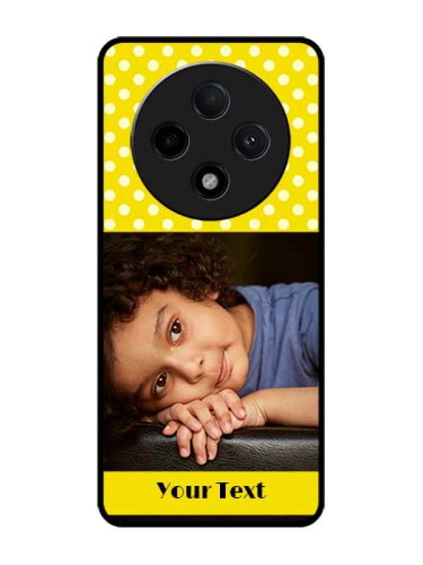 Custom Oppo F27 Pro Plus 5G Custom Glass Phone CaseBright Yellow Case Design