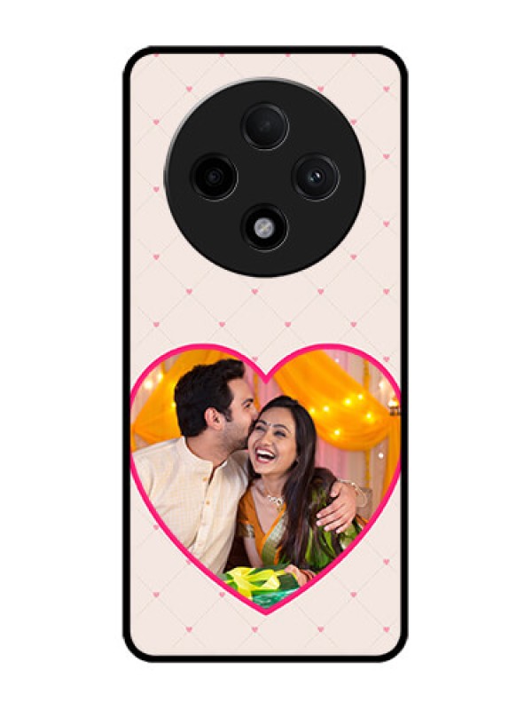 Custom Oppo F27 Pro Plus 5G Custom Glass Phone CaseHeart Shape Design