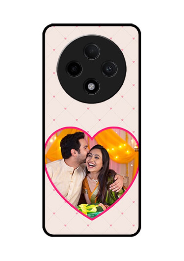 Oppo F27 Pro Plus 5G Custom Glass Phone CaseHeart Shape Design