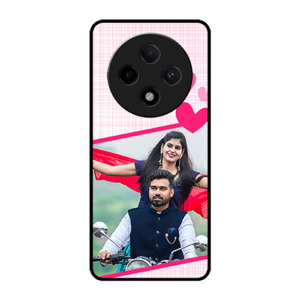 Oppo F27 Pro Plus 5G Custom Glass Phone CaseLove Shape Heart Design
