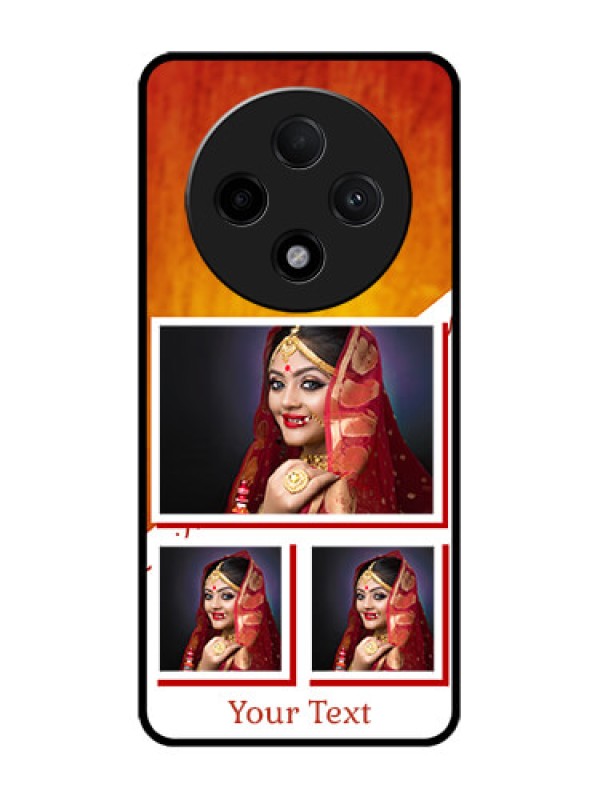 Custom Oppo F27 Pro Plus 5G Custom Glass Phone CaseWedding Memories Design