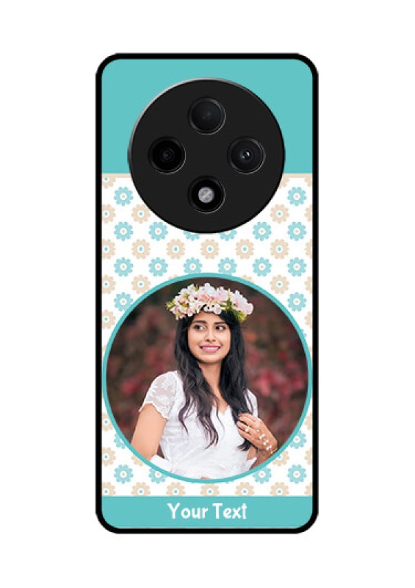 Oppo F27 Pro Plus 5G Custom Glass Phone CaseBeautiful Flowers Design