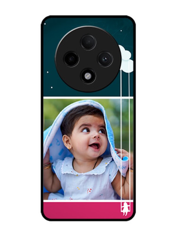 Custom Oppo F27 Pro Plus 5G Custom Glass Phone CaseCute Girl With Cloud Design