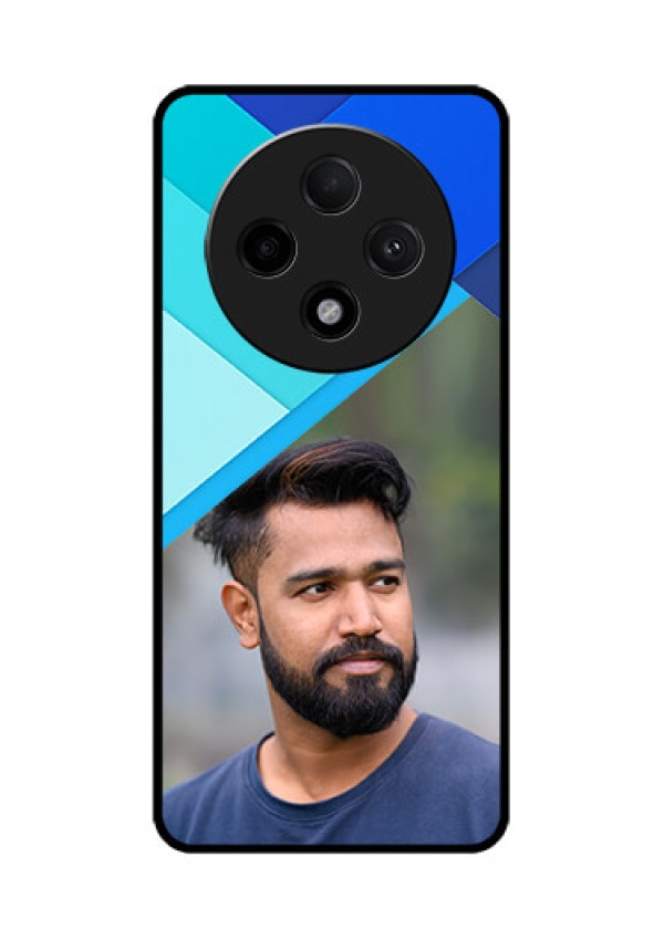 Oppo F27 Pro Plus 5G Custom Glass Phone CaseBlue Pattern Design
