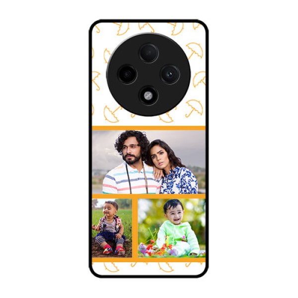 Oppo F27 Pro Plus 5G Custom Glass Phone CaseYellow Pattern Design