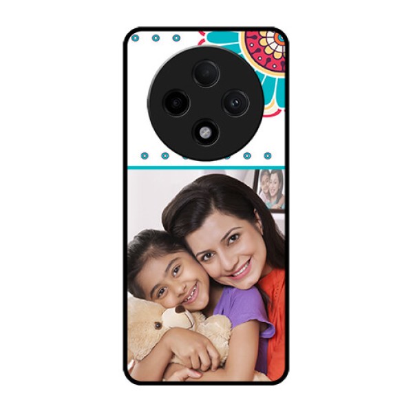 Oppo F27 Pro Plus 5G Custom Glass Phone CaseFlower Design