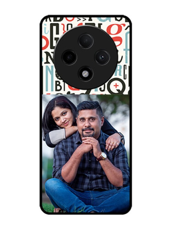 Custom Oppo F27 Pro Plus 5G Custom Glass Phone CaseAlphabet Design