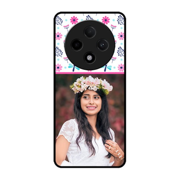 Oppo F27 Pro Plus 5G Custom Glass Phone CaseColorful Flower Design Oppo F27 Pro Plus 5G Custom Glass Phone CaseColorful Flower Design