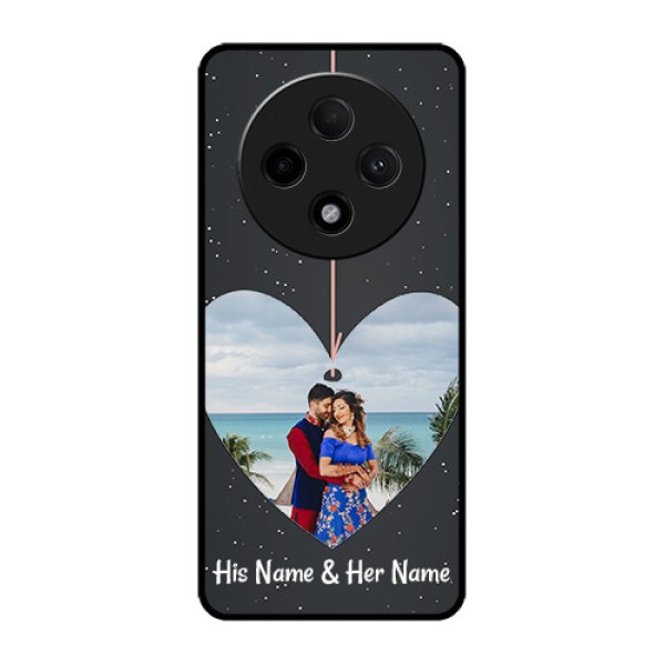 Oppo F27 Pro Plus 5G Custom Glass Phone CaseHanging Heart Design