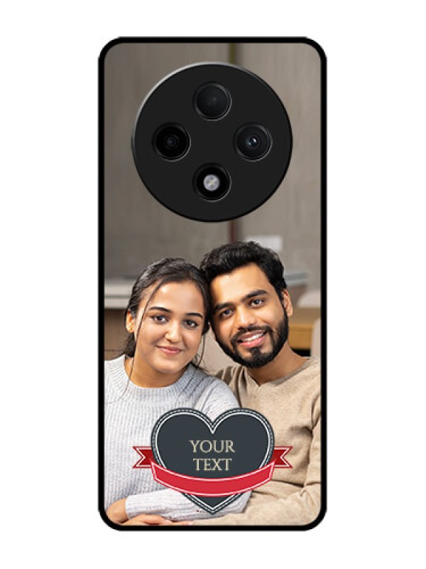 Custom Oppo F27 Pro Plus 5G Custom Glass Phone CaseJust Married Couple Design