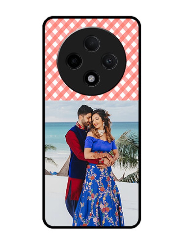 Custom Oppo F27 Pro Plus 5G Custom Glass Phone CasePink Pattern Design