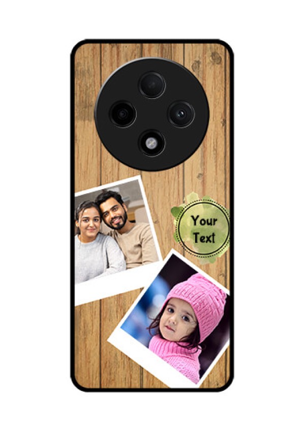 Oppo F27 Pro Plus 5G Custom Glass Phone CaseWooden Texture Design
